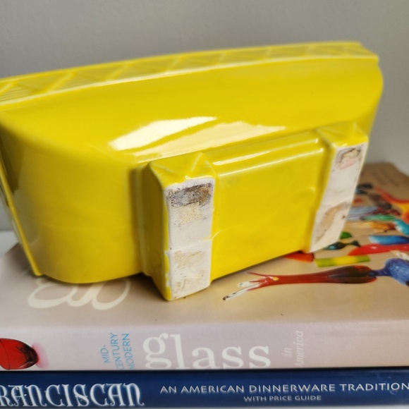 Vintage Yellow Rectangular Planter - Picture 9 of 9